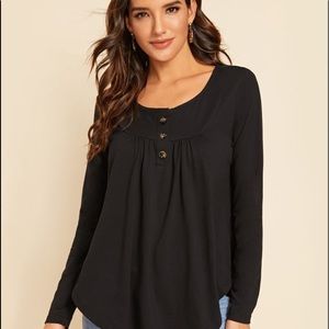 NWOT Black Shein Shirt
